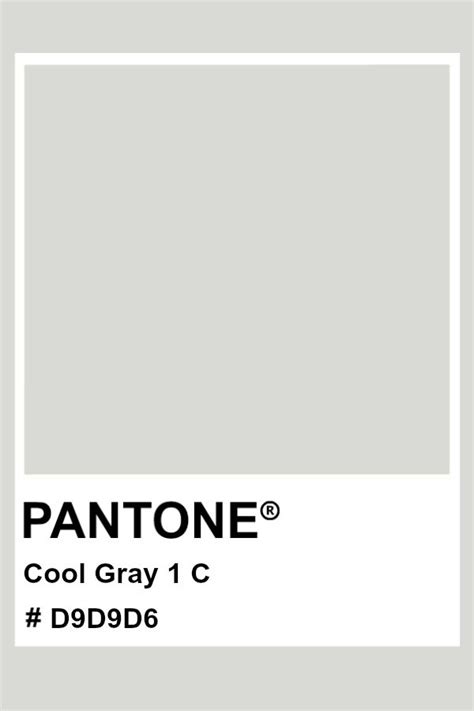 Pantone Cool Gray 1 C Pantone Color Pms Hex Pantone Color Chart