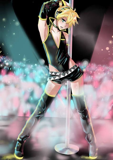 On Stage And Live Kagamine Len By Sakutarugirly Vocaloid Vocaloid Len Kaito