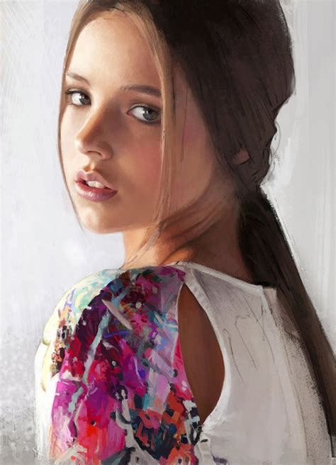 Model Noveland Sayson Figurative Realism Artist Beautiful Female Head Woman Face Portrait