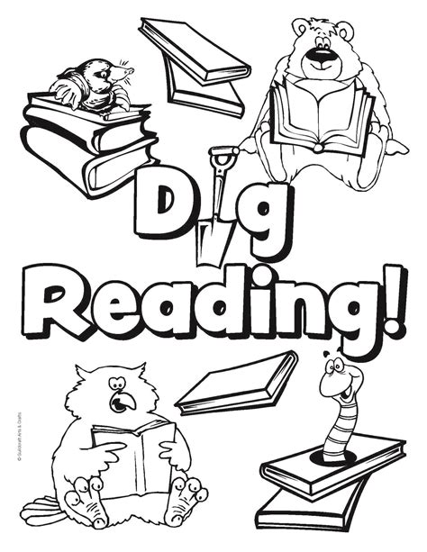 Summer Reading Coloring Pages Color Activities Coloring Pages