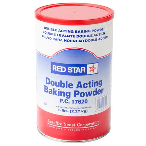 I am guessing that the answer is a negative, and you are not absolutely sure. Double Acting Baking Powder 5 lb. Canister - 6/Case