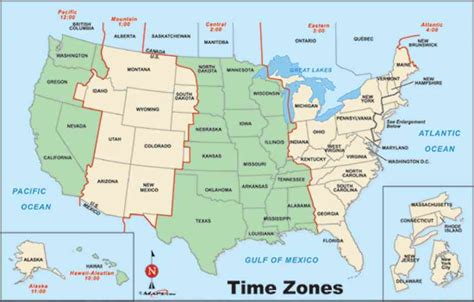 Map Usa Time Zone