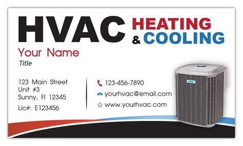 Our templates capture the essence of the industry and are easy to edit online. HVAC Unit Business Card | Hvac business, Hvac unit, Hvac ...