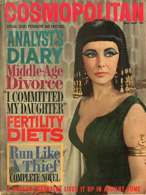 Cosmopolitan May 1962 Elizabeth Taylor Magazine Cover Cleopatra