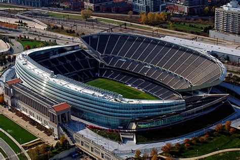 The field museum is situated 420 metres north of soldier field. Soldier Field Chicago Sports 06 Photograph by Thomas Woolworth