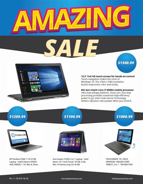 Laptop Sale Flyer Flyer Templates ~ Creative Market