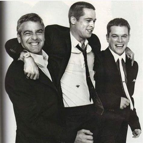 George Clooney And Brad Pitt And Matt Damon Georgeclooney Bradpitt Mattdamon Gudubix Movie