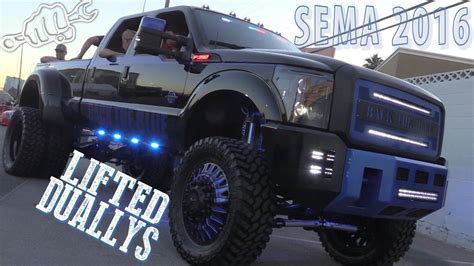 Lifted Dually Trucks Of Sema 2016 Youtube