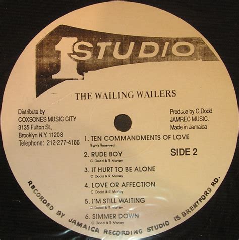 The Wailers The Wailing Wailers Used Vinyl High Fidelity Vinyl