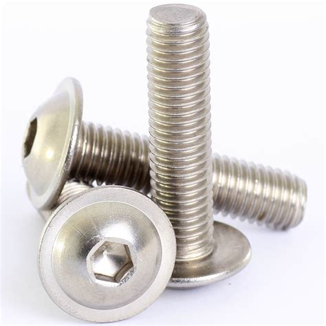 M3 3mm A2 Stainless Steel Flanged Button Head Screws Hex Socket