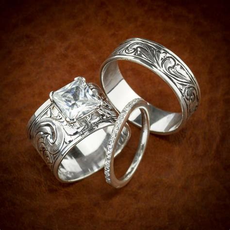 Stunning Love This Set So Much Western Wedding Rings Sets Western