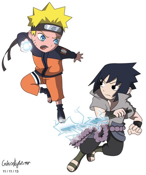 Chibi Naruto And Sasuke By Kittygaby On Deviantart