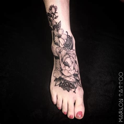 Cool realistic rosary tattoo on foot. MARLON | Foot tattoos for women, Foot tattoos girls ...