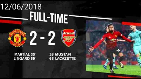 Hasil Liga Inggris Tadi Malam MU vs Arsenal 2-2 - YouTube