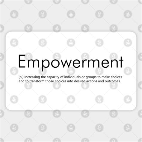Empowerment Definition Empowerment Sticker Teepublic