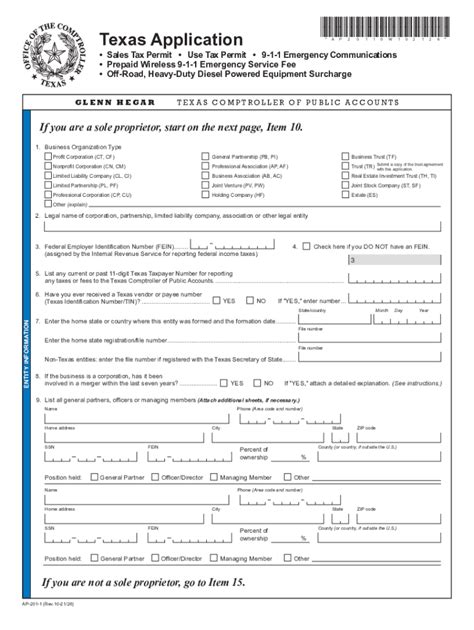 2021 2024 Form Tx Comptroller Ap 201 Fill Online Printable Fillable
