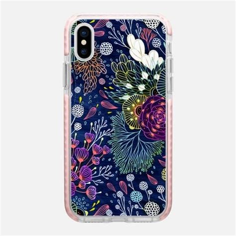 Casetify Iphone X Impact Case Dark Floral By Yellena James Iphone 7