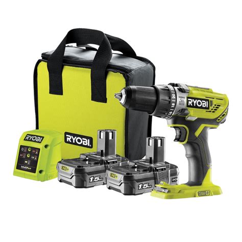 Ryobi R18pd3 215sk 18v One Cordless Percussion Combi Drill With 2