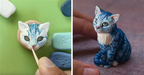 A Cat Made Of Clay Clay Cats Clay Art Lion King Art