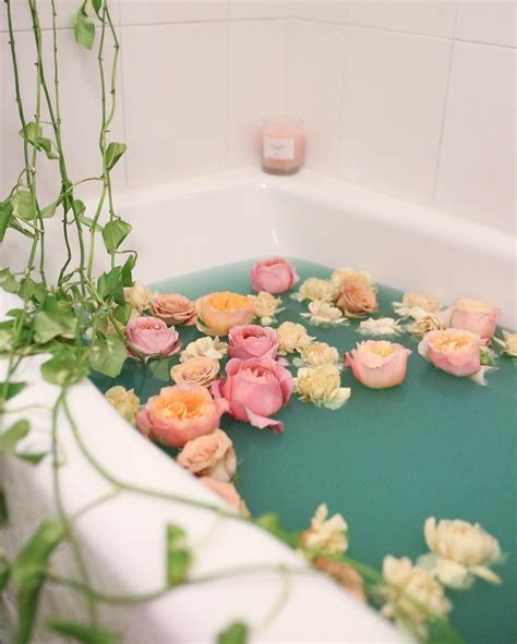 Rose Bath Flower Bath Relaxing Bath Bath Aesthetic