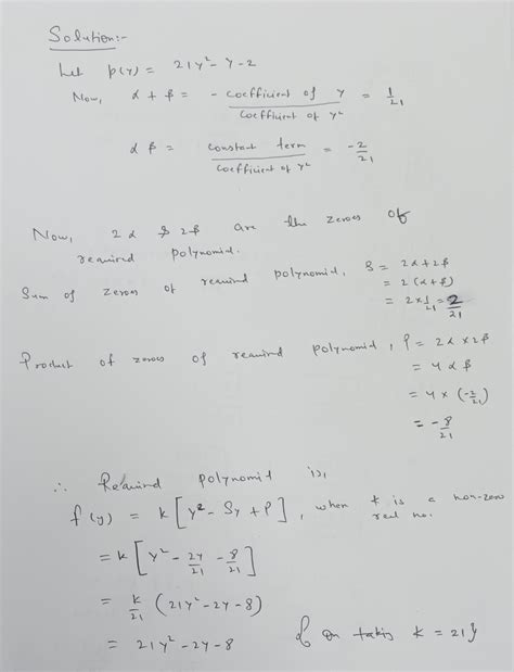 if alpha and beta are the zeros of the quadratic polynomial f x kx 2 hot sex picture
