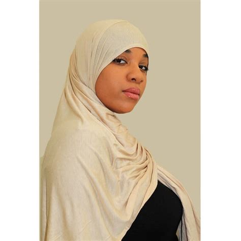 Nude Light Weight Jersey Hijab Head Wrap Shawl Stretchy Etsy