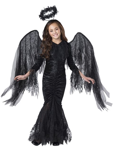 Splendiferous Costumes Blackened Wings Fallen Heavenly Angel Girls Costume
