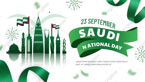 Saudi National Day Green And Simple Banner Template Download On Pngtree