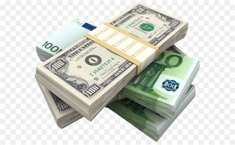 Money Icon Bundles Of Dollars And Euro Png Clipart Picture Png Download Free
