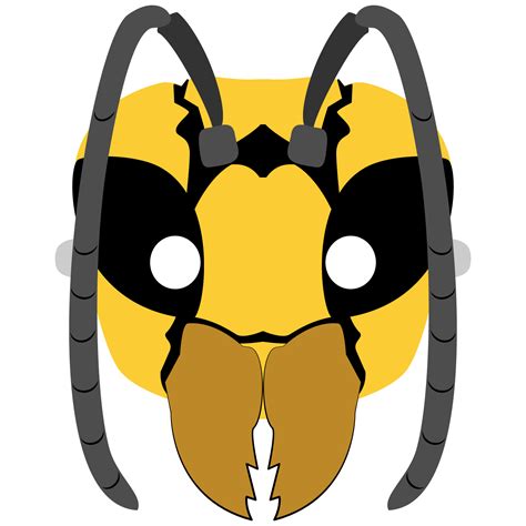 Wasp Mask Template Free Printable Papercraft Templates