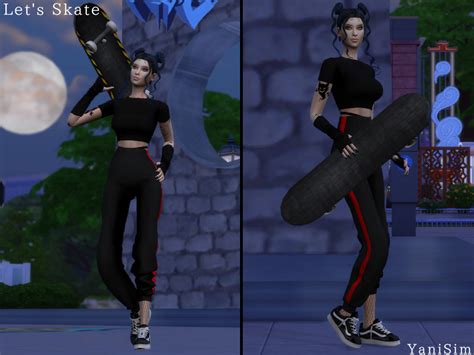 The Sims Resource Lets Skate Pose Pack