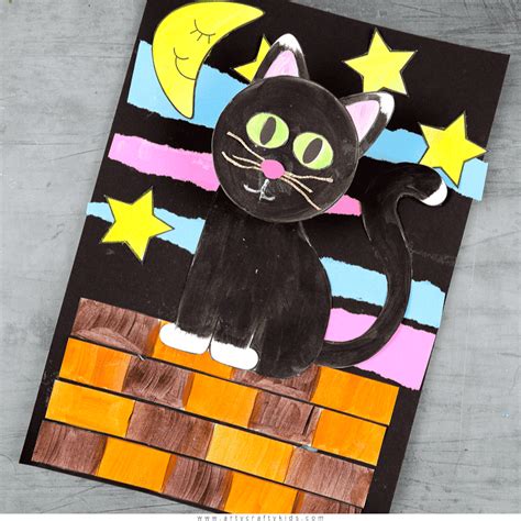 Bobble Black Cat Craft Arty Crafty Kids