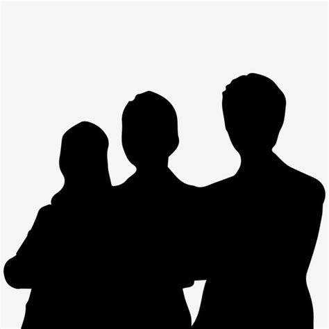 Three People Silhouette Png Free Three Office People Silhouettes