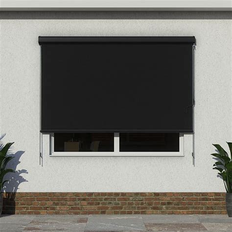 Black Outdoor Roller Blinds Window Blinds For The Outdoors