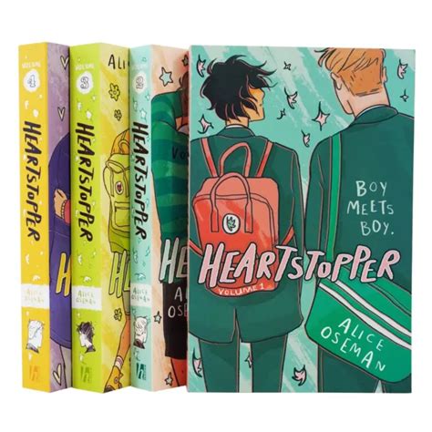 Heartstopper By Alice Oseman Volume 1 4 Books Collection Set Ages 13