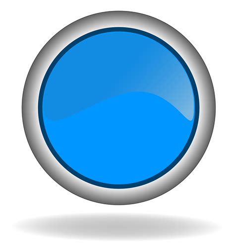Blue Button Button Web Blue Png Picpng