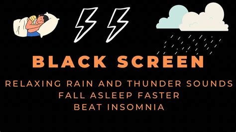 Relaxing Rain And Thunder Sounds Fall Asleep Faster Beat Insomnia Sleep Music Relaxation