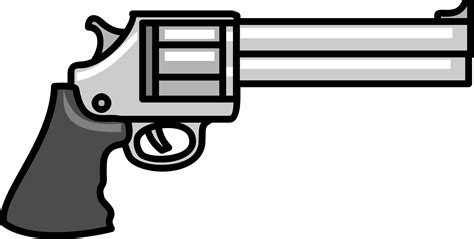 Animated Revolver Black Png Transparent