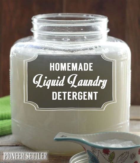 It is recommended that this recipe for natural laundry soap not be used on cloth diapers as it will eventually cause them to repel rather than absorb liquids. Homemade Liquid Laundry Detergent | Liquid laundry ...