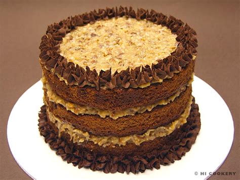 German chocolate frosting is a thick and creamy coconut pecan frosting. German Chocolate Cake | HI COOKERY