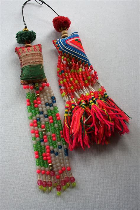 hmong-tassels-paper-bead-jewelry,-diy-tassel,-fabric-jewelry
