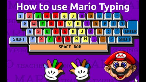 របៀបប្រើប្រាស់ កម្មវិធី Mario Mario Typing How To Use Mario Typing