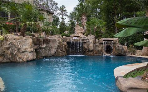 Pool Grotto Ideas ~ Hidden Grotto Hot Tub Under The Waterfall