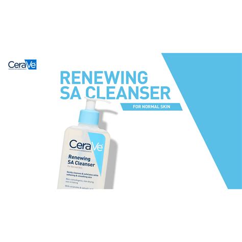 Cerave Renewing Sa Face Cleanser For Normal Skin 8 Oz
