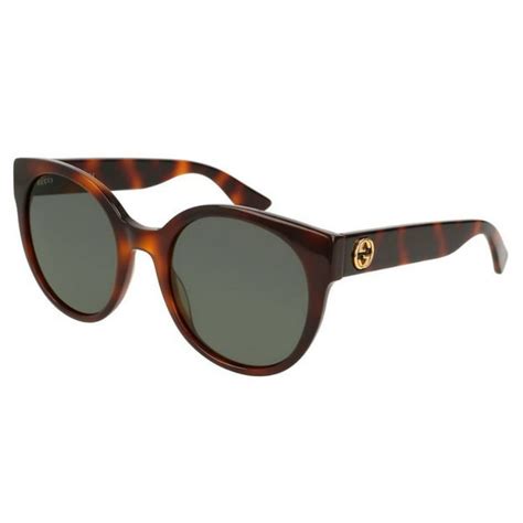 Gucci Havana Round Ladies Sunglasses Gg0035s 011