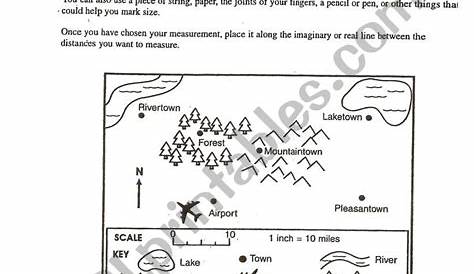 Measuring Distance On A Map Worksheet - New River Kayaking Map