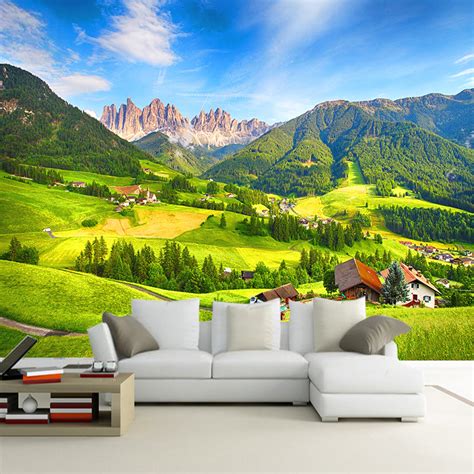 Custom Mural Wallpaper 3d Nature Landscape Wallcovering Bvm Home