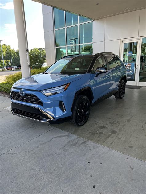 Finally Joined The Club Today 2022 Rav4 Xse In Cavalry Blue Rav4club