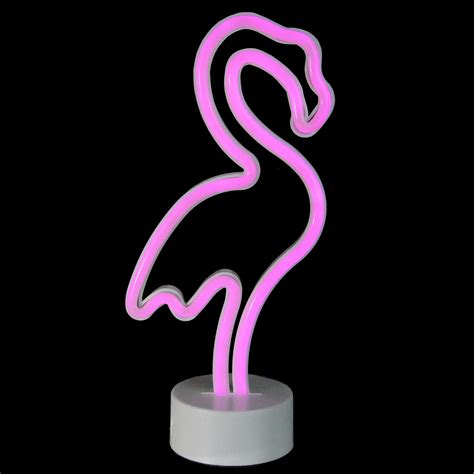 Northlight 115 Battery Operated Neon Style Led Flamingo Table Light