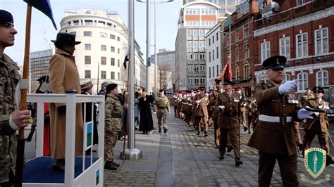 British Armys 39th Signal Regiment Exercise Freedom Of The City Of
